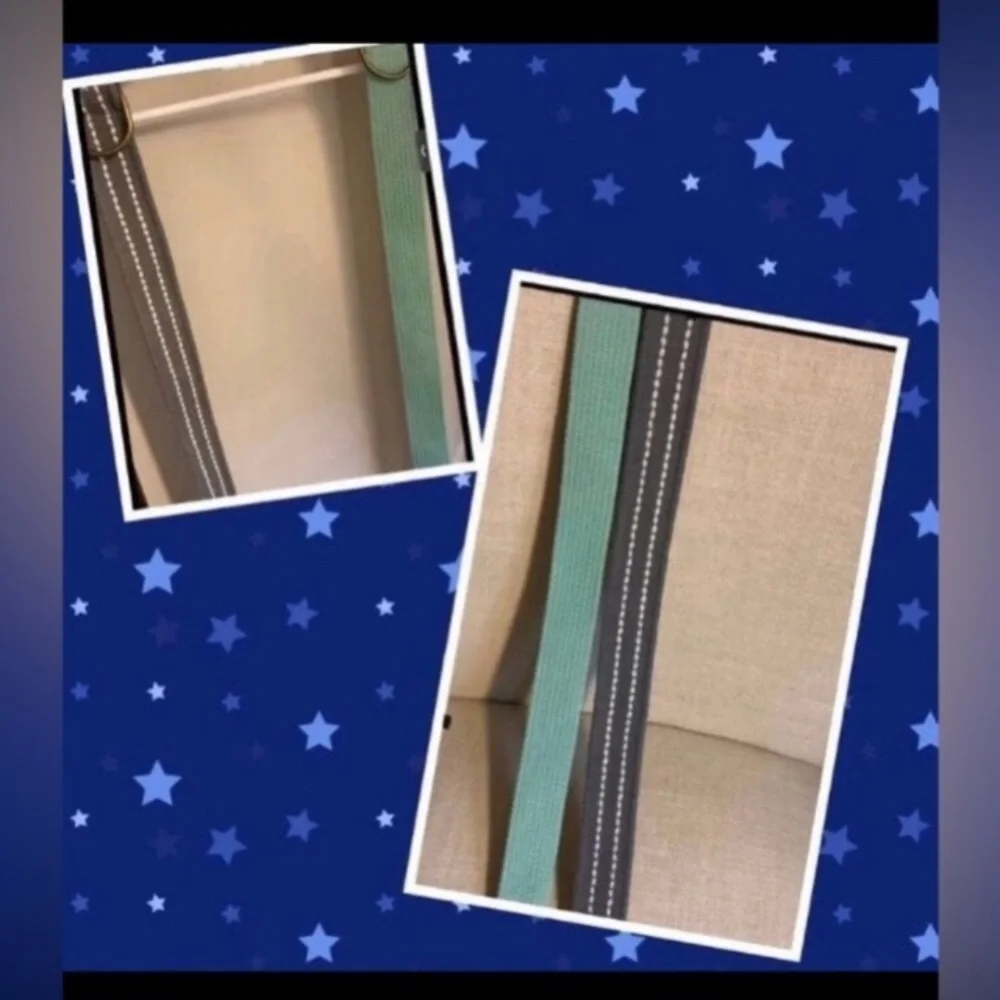 NWOT Set of 2 Canvas Belts in Green and Gray Urban Pipeline Size 12